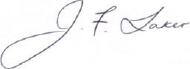 Signature of John Laker