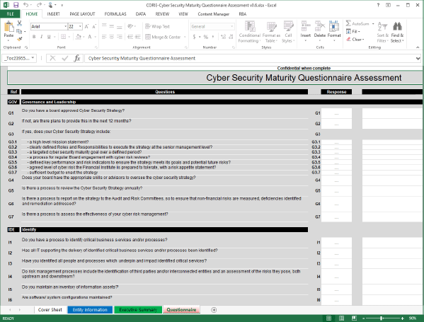 Figure 5 : An example image of the CRA Questionnaire